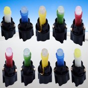 Resim Araba iç mekan için 4 adet LED Gösterge Paneli Işık Ampulü Kiti - T5 W1.2W W2X2.6d 27 74 85 18 COB LED, Tutucu Soketli Evrensel Uyumluluk, Parlatılmış Bitiş, Kolay Kurulum, Araçlar İçin Gösterge Paneli LED Işıkları, Pil Olmadan 