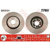Resim TRW DF4731 Fren Diski Ön 5D 320Mm S60 S80 V70 Xc70 00- 