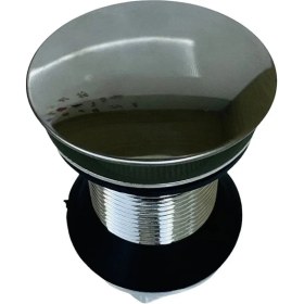 Resim Pop Up Krom Kaplama Bas Aç Lavabo Sifonu Gideri 