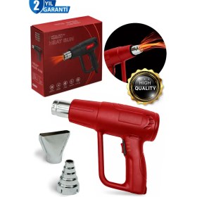Resim PremiumPort Darbeye Dayanıklı Bakır Sargılı 2 Devirli Sıcak Hava Tabancası 