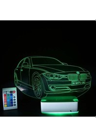 Resim Kişiye Özel Plakalı Araba 3D Led Lamba 