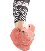 Resim Peluş Tavşan Figürlü Kaymaz Ve Ses Yapmaz Ev Panduf Pudra-pudra Pudra 