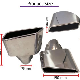 Resim Bmw 5 Serisi F10 Gt 550 Kare Paslanmaz 304 Çelik Egzoz Ucu Seti–sağ-Sol–m Sport Difüzör Uyumlu–krom 