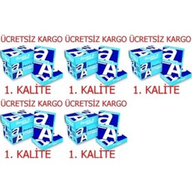 Resim Double A Fotokopi Kağıdı A4 70 Gr 5 Koli 25 Paket 12500 Adet 
