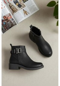 Resim Elit Syhz1211 Kadın Topuklu Bot Siyah Siyah 