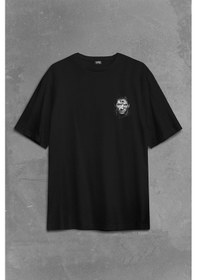 Resim The King Leo Lionel Messi Barcelona Forma Beyaz Sırt Ön Baskılı Oversize Tişört Unisex T-shirt 001 