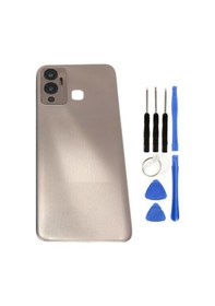 Resim İnfinix Hot 12 Play Uyumlu Full Kasa Arka Kapak Gold + Tamir Seti Çok Renkli 