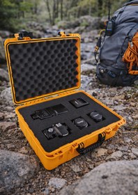 Resim FERAH PLASTİK Profesyonel Ekipman Çantası Süngerli Dayanıklı Hard Case Kamera, Drone,Teknik Malzeme Kutusu 