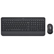 Resim Logitech Signature MK650 Multi-Device Bolt Alıcılı Bluetooth Kablosuz Türkçe Q Siyah Klavye ve Mouse Seti 