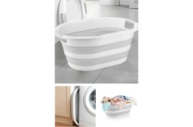 Resim Lira Katlanabilir Çamaşır Sepeti (Mega 38’lt) Silikon Akordiyon Sepet 