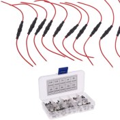Resim Yepyeni Dayanıklı 10 Parça 5X20MM Tutucu Vida Tipi Cam Hızlı Darbe Sigorta(Yurt Dışından) 