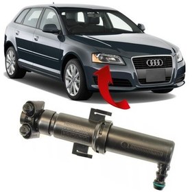 Resim Gkl Audi A3 Sağ Far Yıkama Robotu 2009-2013 8p0955102b 
