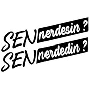 Resim Sen Nerdesin Oto Motor Laptop Duvar Folyo Sticker 10 X 6 Cm 