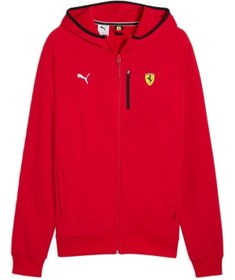 Resim Puma Ferrari HDD PM1 Sweat Jacket 634243 Erkek Eşofman Üstü KIRMIZI 