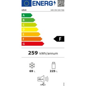 Resim Uğur Ues 294 D2K R66 Üstten Donduruculu Buzdolabı 294 Litre Kapasite F Enerji Sınıfı Statik Soğutma 