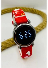 Resim Kırmızı Rakamlı Şirin Kasa Hayalet Ekran Şık Çocuk Kol Saati Mls-437 