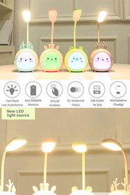 Resim Trendpoint Usbli Karikatür Masa Lambası 3 Modlu Led Gece Lambası Çocuklar Için Hediyelik 