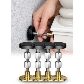 Resim Omilife 4 Adet Yatak Başlığı Sabitleyici Ses Önleyici Yatak Eşya Sabitleme Aparatı (2 vidalı) 