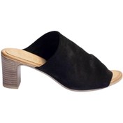 Resim Genel Markalar Shoes Siyah Süet Kadın Topuklu Terlik 01wn1503 