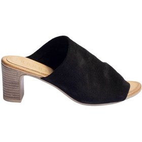 Resim Genel Markalar Shoes Siyah Süet Kadın Topuklu Terlik 01wn1503 