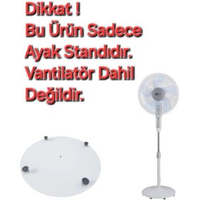 Resim Arçelik Uyumlu Flv 1660 Av Vantilatör Ayak Standı Beyaz 