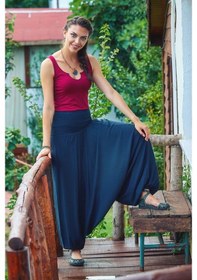 Resim Los Banditos Gipe Bel Detaylı Yazlık Kadın Şalvar Pantolon-Std-Antrasit 