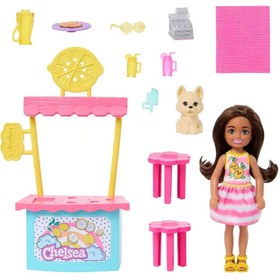 Resim Barbie Chelsea Limonata Standı ve Oyuncak Bebek HNY60 