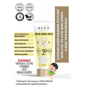 Resim Bee'o Apicare Propolisli Çocuk Güneş Kremi Spf 50+ 80 ML 