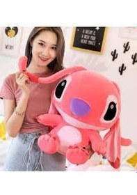 Resim Stitch Peluş Oyuncak 55 Cm Büyük Boy Sevimli Peluş Karakter PEMBE 