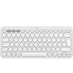 Resim LOGITECH K380S, Pebble Keys 2, Siyah, 920-011859, Bluetooth, Türkçe, Q, Multimedya, Mini Klavye 