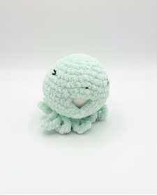 Resim perasse Sakız şişiren ahtapot oyuncak amigurumi 9 cm 
