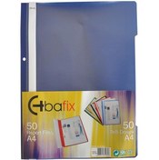 Resim Bafix Telli Dosya Plastik XL Lacivert A4 
