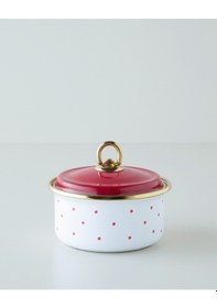 Resim English Home Bright Dream Emaye Baharatlik 0,5l Kırmızı - Beyaz Kırmızı - Beyaz 