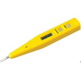 Resim Kontrol Kalemi Voltaj Ölçer LCD Ekran Dijital Voltaj Kontrol 12-250V Düz Tornavida 