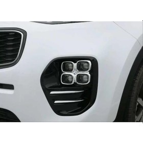 Resim Sportage 2016-2019 Içın Uyumlu Ön Sıs Kaplaması Küçük Kare Nıkelaj 