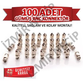 Resim Kamera Jaki Metal Bnc Konnektör 100 Lük 100 Adet 