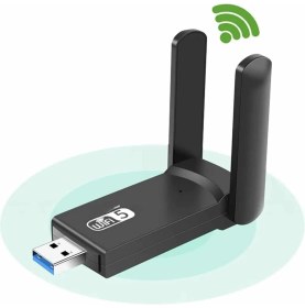 Resim Hobilinka Wifi Alıcı Dual Band USB 3.0 Adaptör Kablosuz Windows 7/8/10/11 