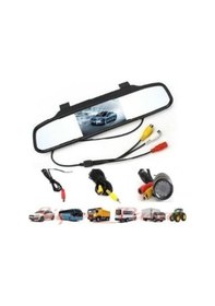 Resim Kingvox 4.3" Ayna Monitör + Araç Geri Görüş Park Kamerası N11.260 