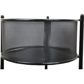 Resim Trendesk 3 Katlı Siyah Metal Patates Soğan Sebze - Meyve Sepeti - Sebzelik 