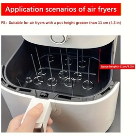 Resim 20 adet Paslanmaz Çelik Mangal Şişleri, Dayanıklı ve Pas Dirençli, Yeniden Kullanılabilir, Açık Hava Pişirme, Ev Barbeküsü ve Mutfak Gereçleri için Mükemmel 