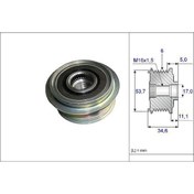 Resim Alternatör Kasnagı S-max Mondeo / S80 V70 2.0 Uyumlu 