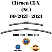 Resim Citroen C5 X Nc 2021 2022 2023 2024 Uyumlu Ön Cam Silecek Süpürgesi Takımı 600/400mm Silbak Sb2416c2 