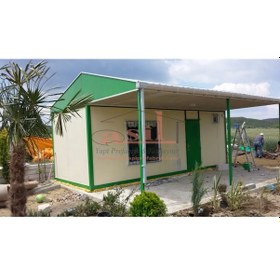 Resim 21 M² 1+1 Çatı+Verandalı Dış Cephe Betopanlı Konut Konteyner 