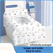 Resim 5/10/20 Parça Tek Kullanımlık Tuvalet Kapağı Kılıfları - Güçlü Yapışkan, Taşınabilir Seyahat Tuvalet Kapağı Koruyucuları, Kolay Temizlenebilir, Tek Tek Paketlenmiş, Potty Eğitimi ve Umumi Tuvaletler İçin Uygun | Pratik Paketleme, Banyo Aksesuarları - Tatil Temel Malzemeleri 