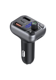 Resim Qpen M63 Bluetooth Usb3.0 Ve Type C Pd Hızlı Şarj Fm Transmitter 