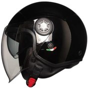 Resim Fr-612 Siyah Açık Güneş Vizörlü Motosiklet Kaskı Siyah 