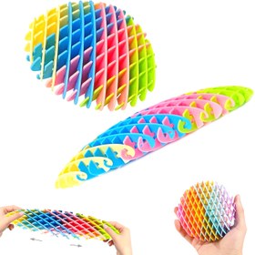 Resim 1 adet FlexiFun Çok Renkli Fidget Yumuşak Yumuşak Oyuncak - Çocuklar ve Yetişkinler için Esnek Duyusal Oyun - Dayanıklı Plastik Malzeme - Halloween, Noel ve Günlük Eğlence için İdeal 