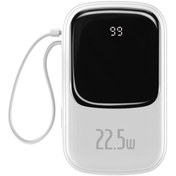 Resim Baseus Qpow Pro 10.000 mAh Dijital Göstergeli  22.5W Hızlı Şarj Powerbank Type-C Kablolu 