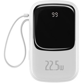 Resim Baseus Qpow Pro 10.000 mAh Dijital Göstergeli  22.5W Hızlı Şarj Powerbank Type-C Kablolu 