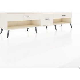 Resim Hyperion Tv Ünitesi 3 Çekmeceli 220x44x51 Aytaşı-antrasit/aytaşı Antrasıt/aytası - Aytası 